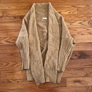 Lucky brand tan cocoon cardigan